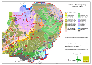 East of England Landscape Typology - A3 Landscape Map East of England Landscape Typology - A3 Landscape Map