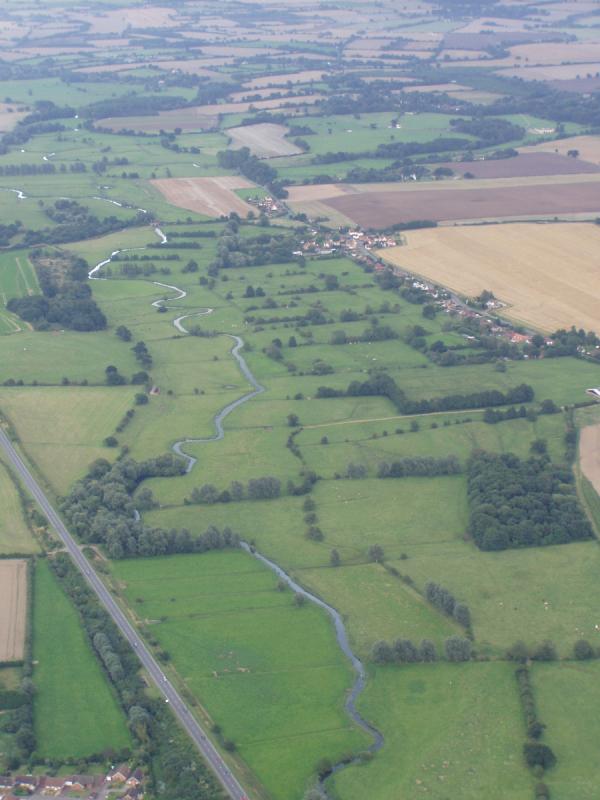 Valley Meadowlands + The river Waveney at Scole in Norfolk (© Suffolk County Council)