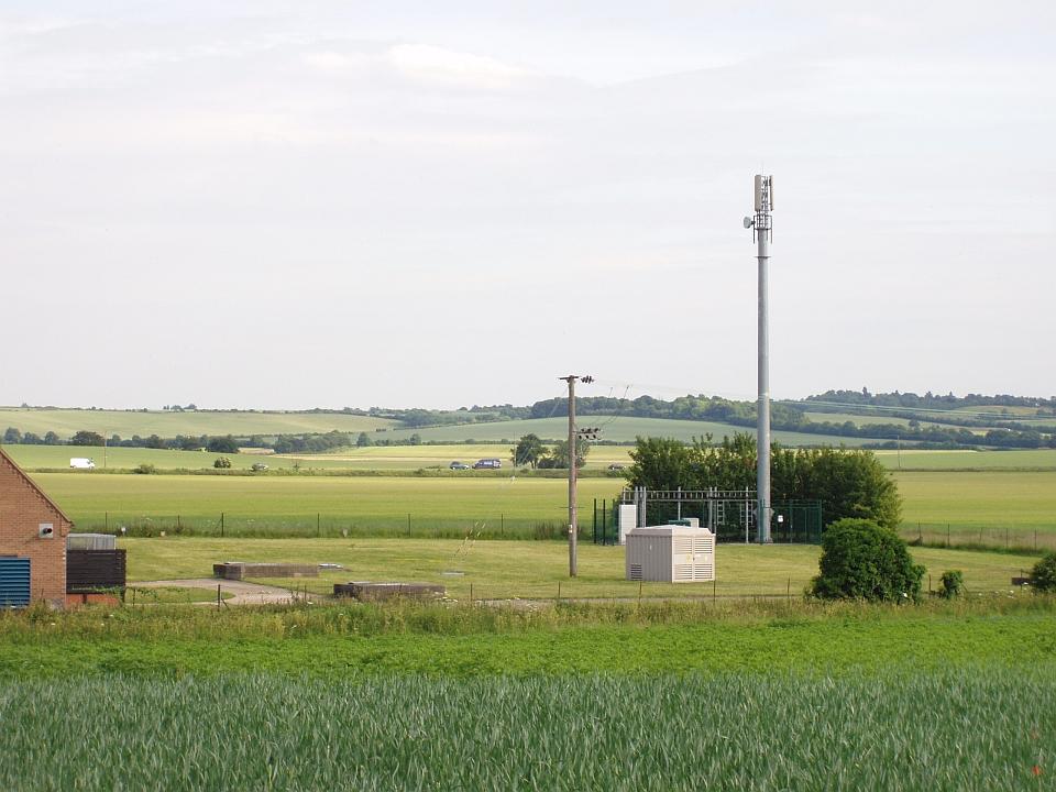 Lowland Village Chalklands + Fowlmere Pumping Station looking towards the Chalk Scarp. (© Geo-East)