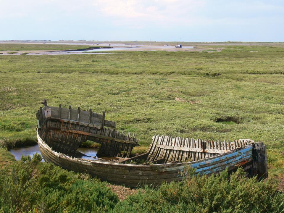 View north west towards Blakeney Point, Blakeney, Norfolk (© Jonathan Dix)