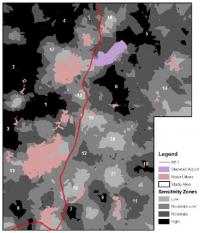 HLC sensitivity zones © English Heritage